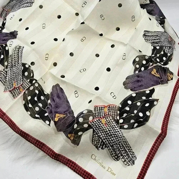 Price is FIRM* Christian Dior Gant Bandana  Pocket Squares Neckerchief - Picture 1 of 11